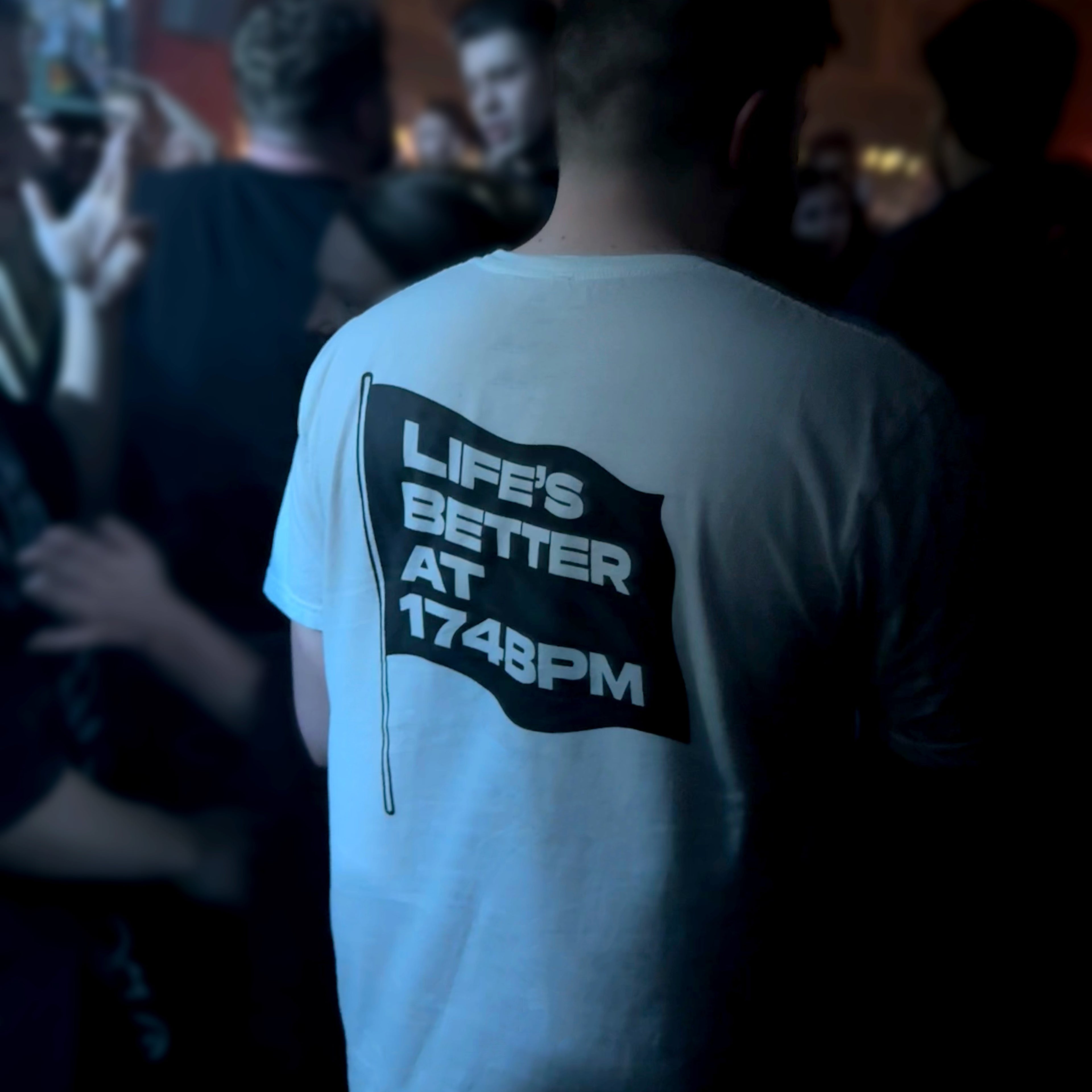 'Life's Better At 174BPM' Puffin Flag T-Shirt