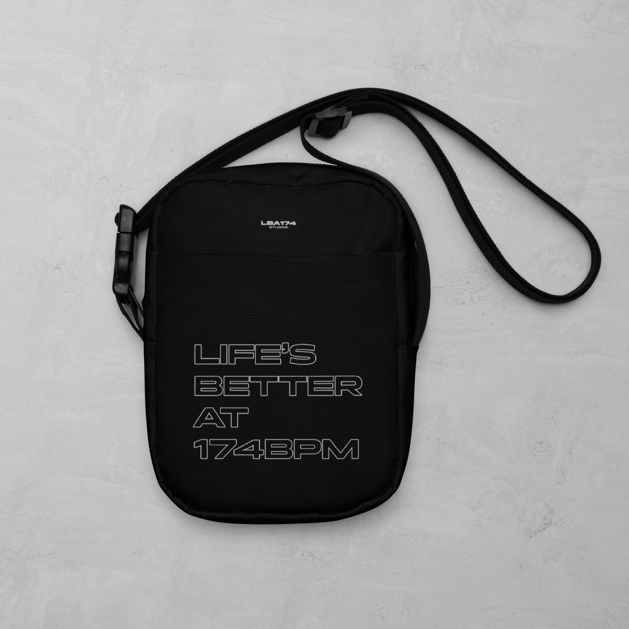 'Life's Better At 174BPM' Crossbody Bag